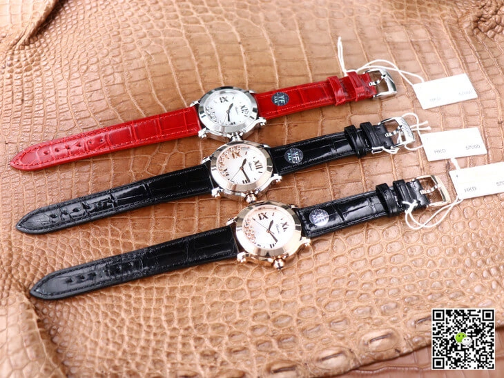 Chopard Happy Sport 278492 YF Factory 1:1 Best Edition Replica Watch Black Strap