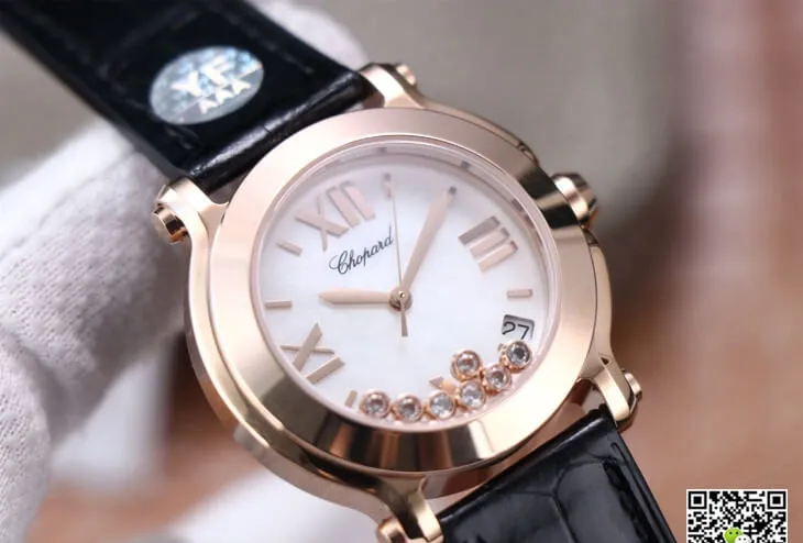 Chopard Happy Sport 278492 YF Factory 1:1 Best Edition Replica Watch Black Strap