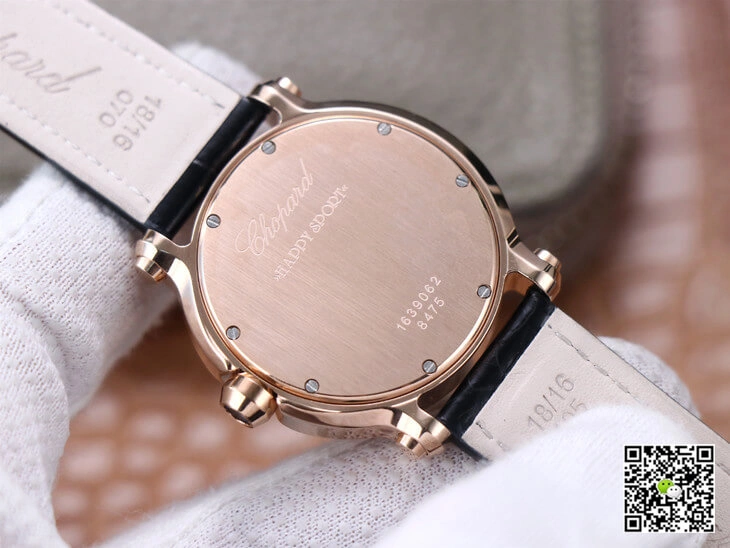 Chopard Happy Sport 278492 YF Factory 1:1 Best Edition Replica Watch Black Strap