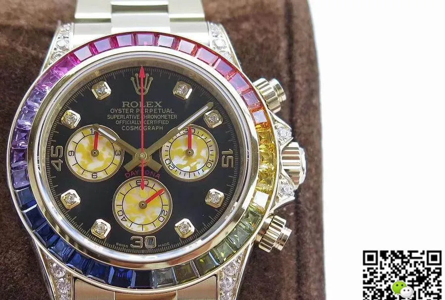Rolex Daytona Cosmograph 116598 Rainbow BL Factory 1:1 Best Edition Replica Watch Swiss ETA4130