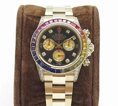 Rolex Daytona Cosmograph 116598 Rainbow BL Factory 1:1 Best Edition Replica Watch Swiss ETA4130