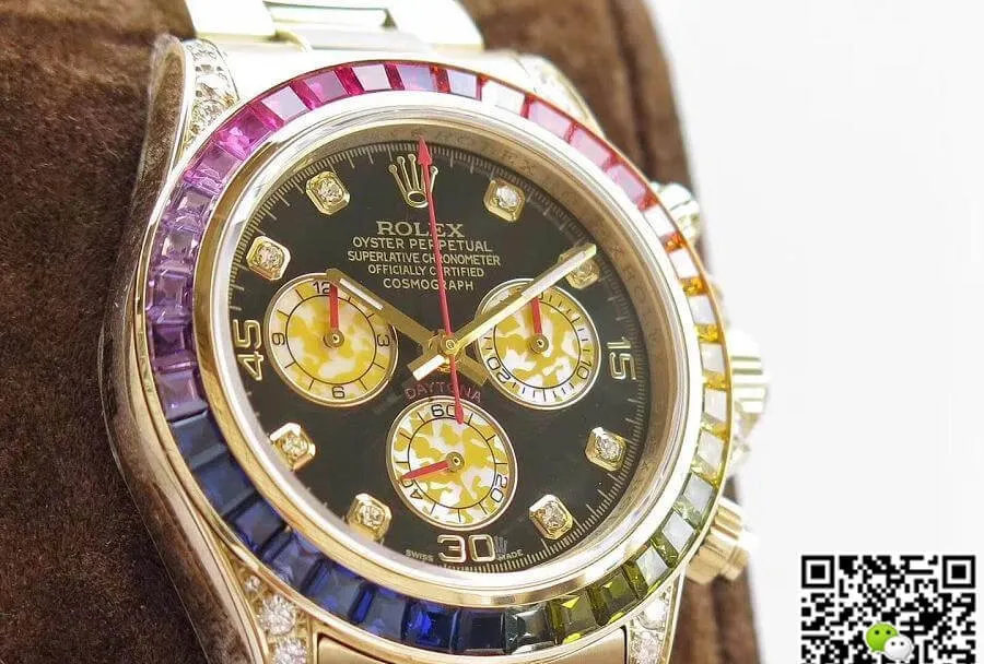 Rolex Daytona Cosmograph 116598 Rainbow BL Factory 1:1 Best Edition Replica Watch Swiss ETA4130