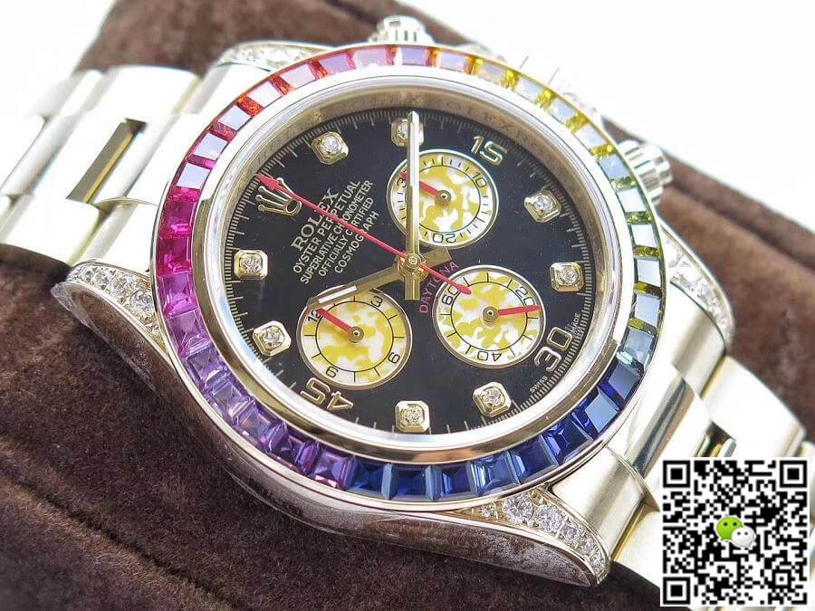 Rolex Daytona Cosmograph 116598 Rainbow BL Factory 1:1 Best Edition Replica Watch Swiss ETA4130