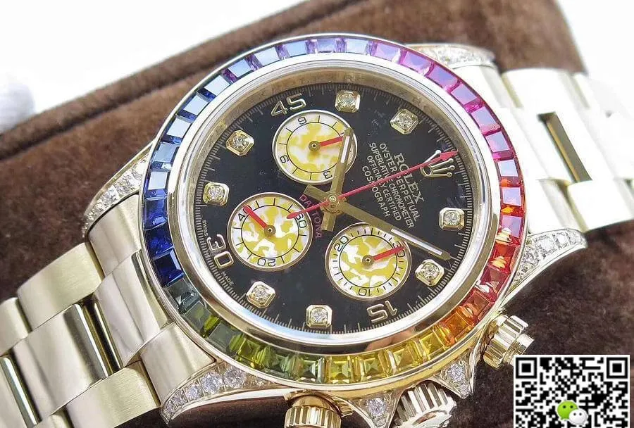 Rolex Daytona Cosmograph 116598 Rainbow BL Factory 1:1 Best Edition Replica Watch Swiss ETA4130