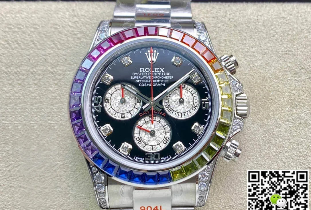 Rolex Daytona Cosmograph 116599 RBOW JH Factory 1:1 Best Edition Replica Watch Diamond-set Dial
