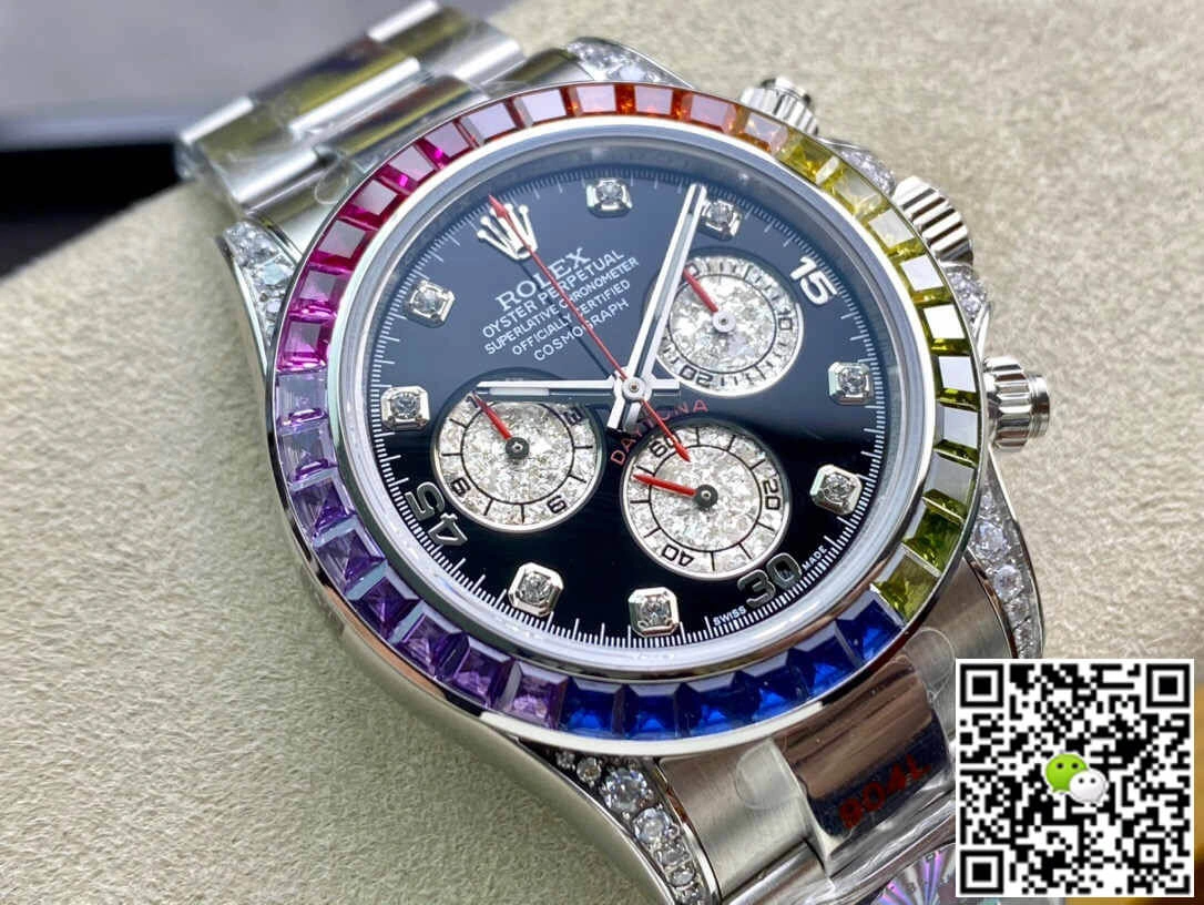 Rolex Daytona Cosmograph 116599 RBOW JH Factory 1:1 Best Edition Replica Watch Diamond-set Dial