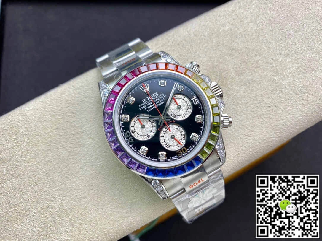 Rolex Daytona Cosmograph 116599 RBOW JH Factory 1:1 Best Edition Replica Watch Diamond-set Dial