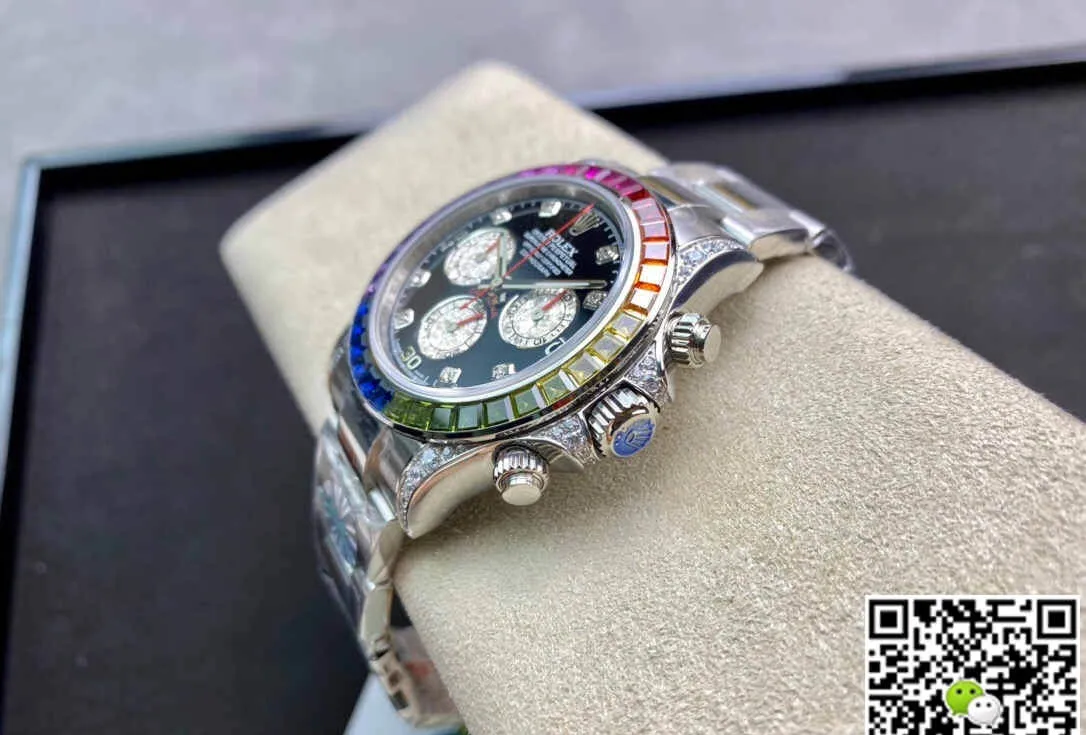 Rolex Daytona Cosmograph 116599 RBOW JH Factory 1:1 Best Edition Replica Watch Diamond-set Dial