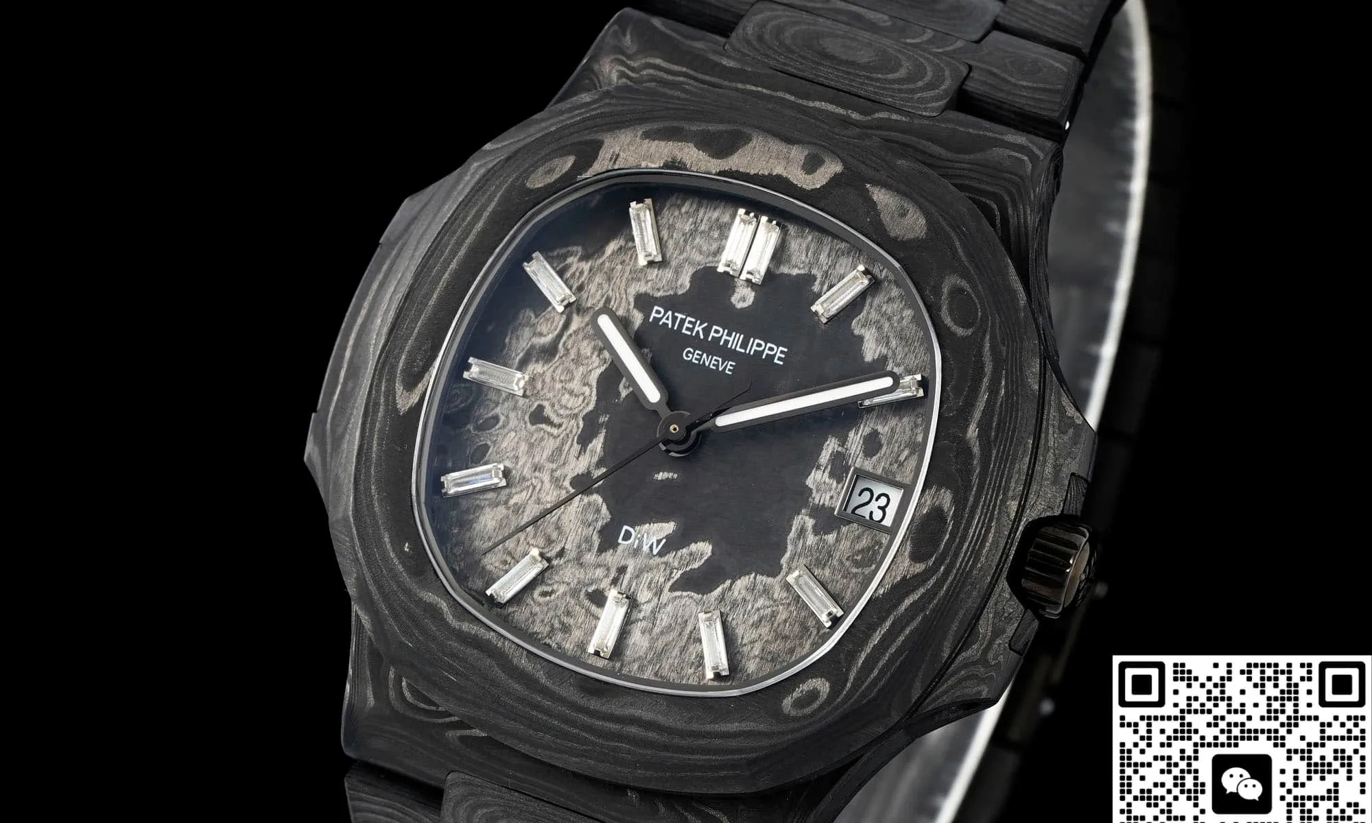 DIW Factory Patek Philippe 5711 carbon fiber 1:1 Best Edition Replica Watch
