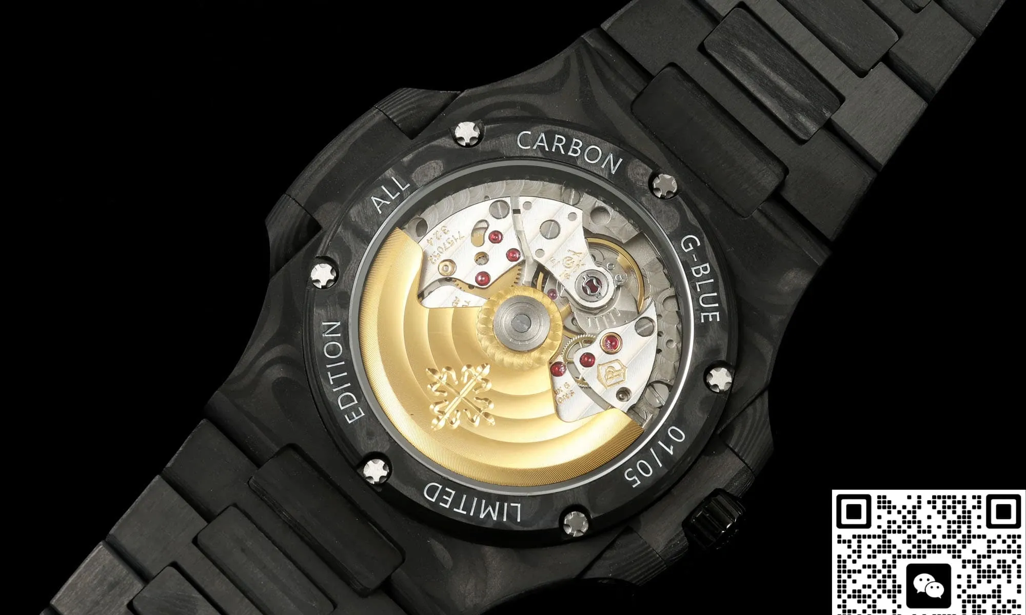 DIW Factory Patek Philippe 5711 carbon fiber 1:1 Best Edition Replica Watch