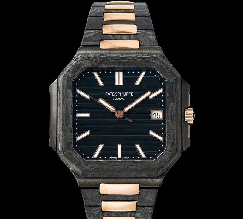 DIW Factory Patek Philippe 5821 carbon fiber 1:1 Best Edition Replica Watch