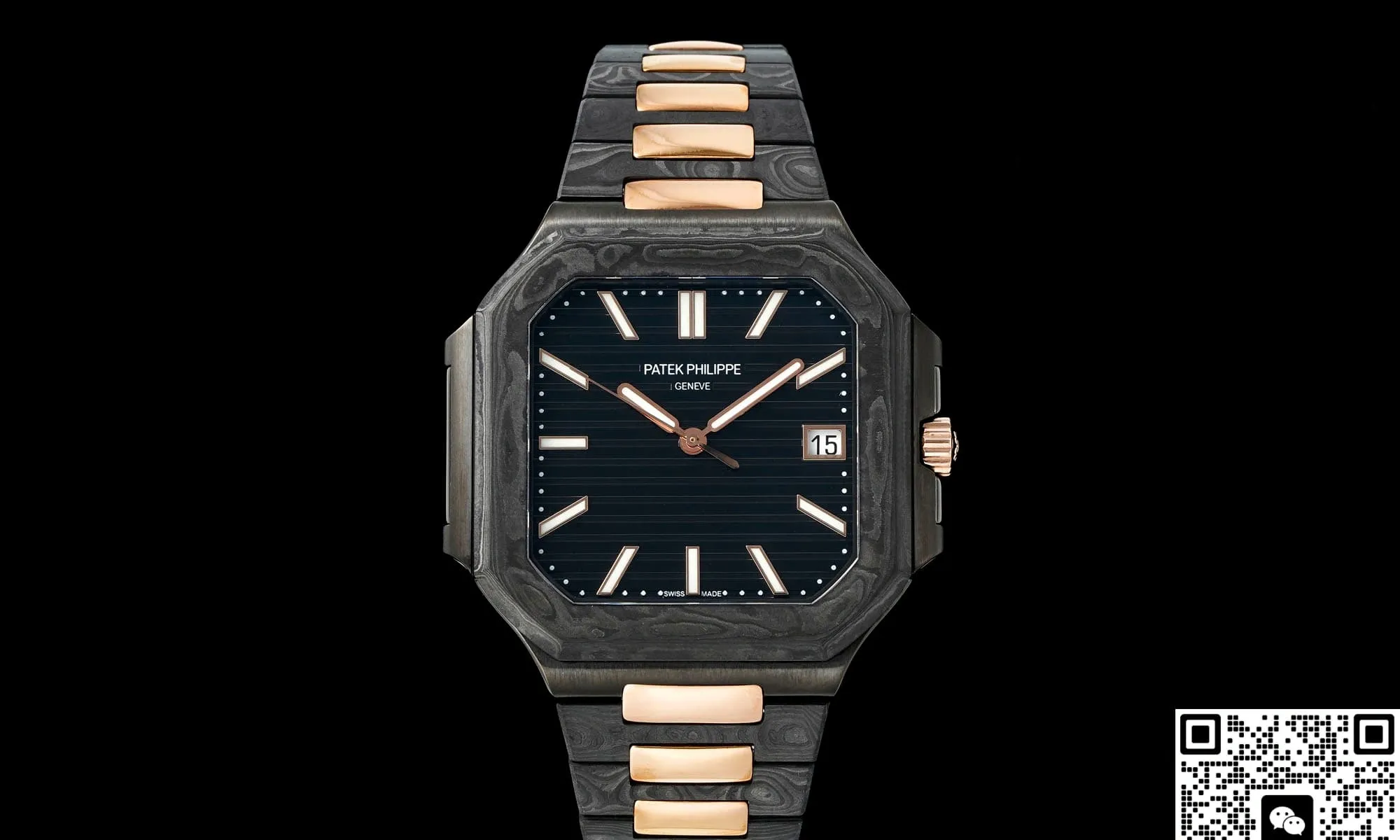 DIW Factory Patek Philippe 5821 carbon fiber 1:1 Best Edition Replica Watch