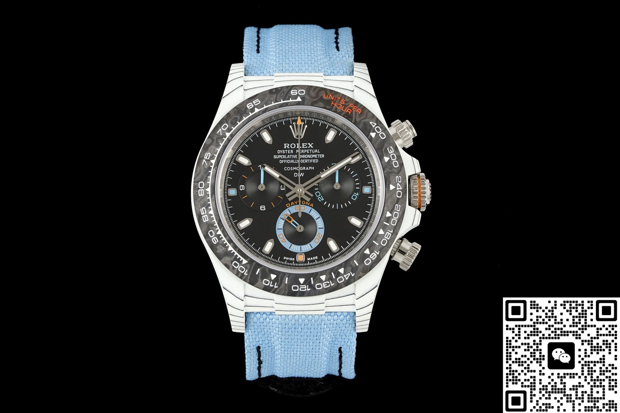 DIW Factory Rolex Cosmograph Daytona Blue Strap 1:1 Best Edition Replica Watch