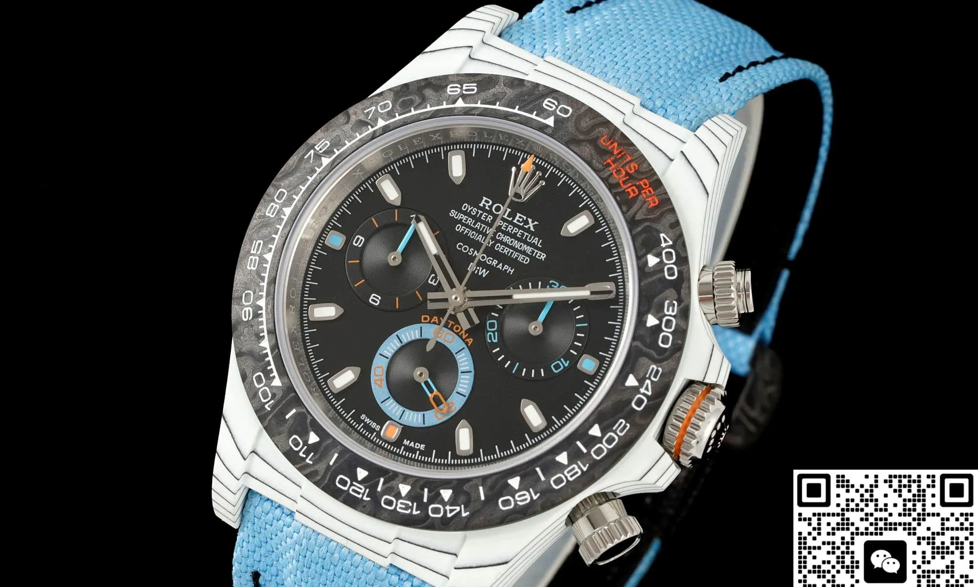DIW Factory Rolex Cosmograph Daytona Blue Strap 1:1 Best Edition Replica Watch