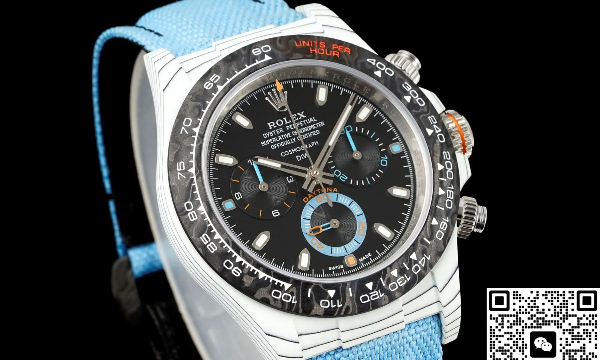 DIW Factory Rolex Cosmograph Daytona Blue Strap 1:1 Best Edition Replica Watch