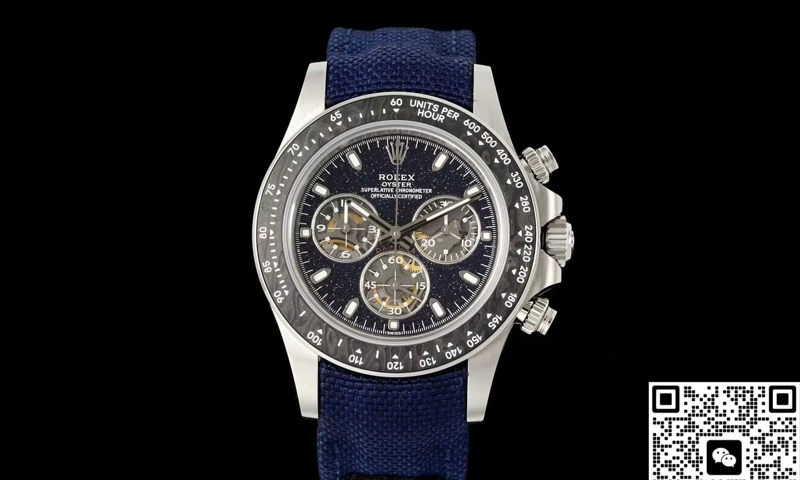 DIW Factory Rolex Cosmograph Daytona Fabric strap 1:1 Best Edition Replica Watch