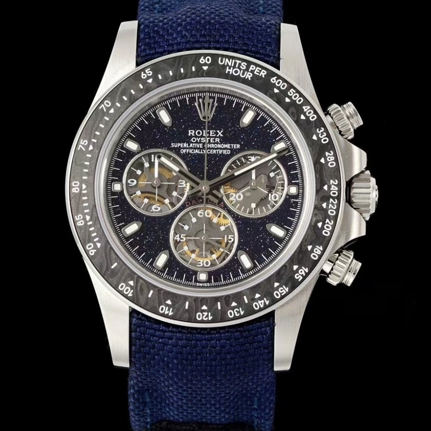 DIW Factory Rolex Cosmograph Daytona Fabric strap 1:1 Best Edition Replica Watch