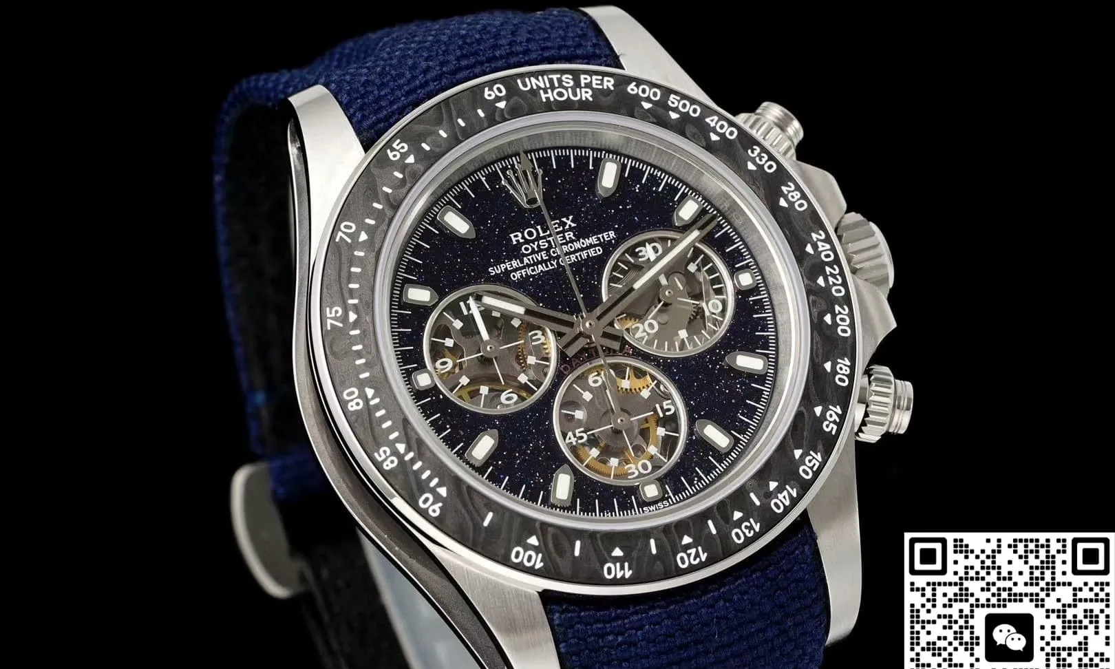 DIW Factory Rolex Cosmograph Daytona Fabric strap 1:1 Best Edition Replica Watch