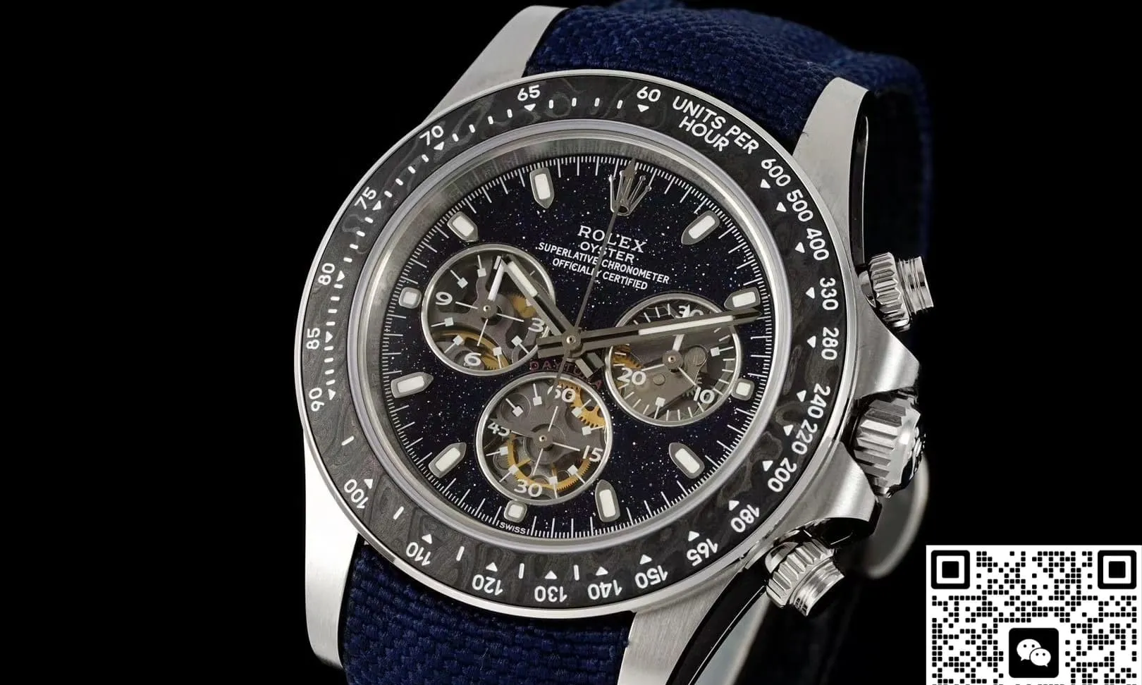 DIW Factory Rolex Cosmograph Daytona Fabric strap 1:1 Best Edition Replica Watch