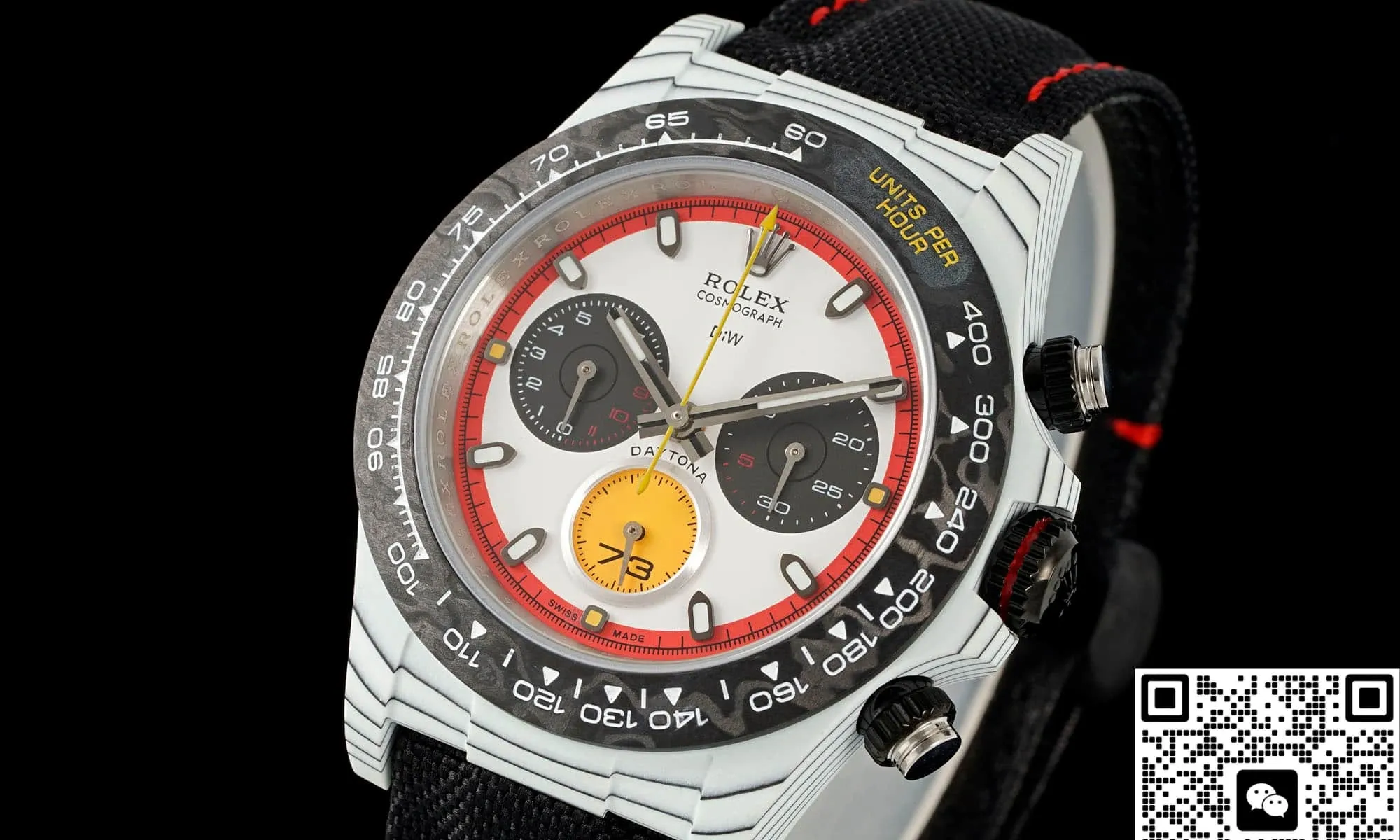 DIW Factory Rolex Daytona Fabric strap 1:1 Best Edition Replica Watch