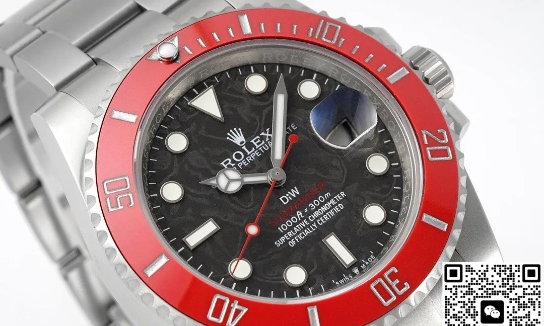 DIW Factory Rolex Submariner 116610 Red bezel 1:1 Best Edition Replica Watch