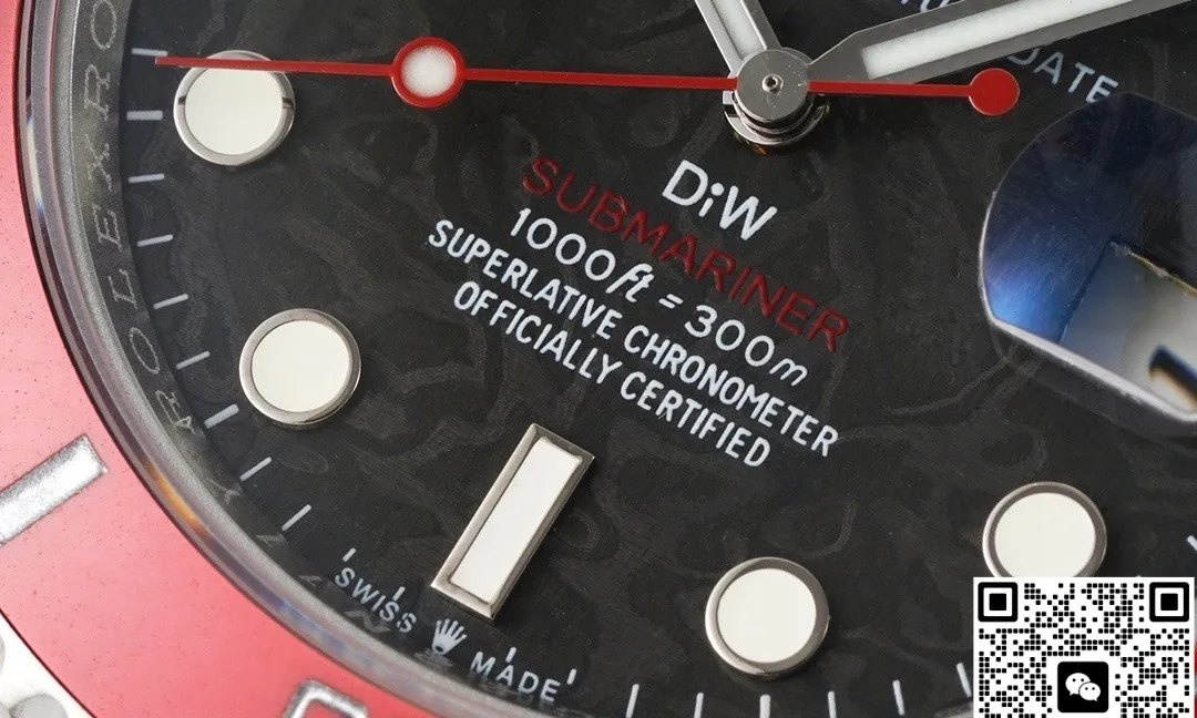 DIW Factory Rolex Submariner 116610 Red bezel 1:1 Best Edition Replica Watch