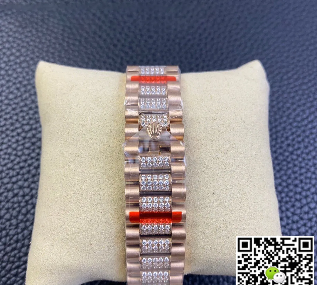 Rolex Day Date M128345rbr-0041 EW Factory 1:1 Best Edition Replica Watch Brown Diamond Dial