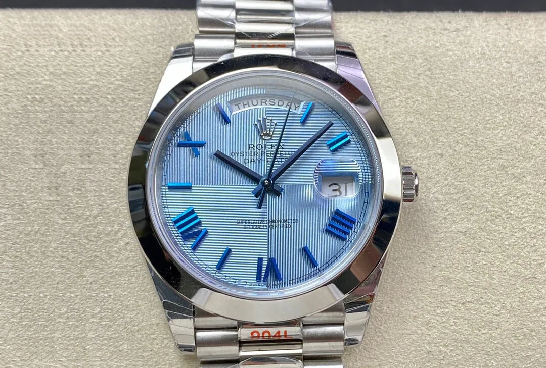 Rolex Day Date M228206-0001 EW Factory 1:1 Best Edition Replica Watch Stainless Steel Strap