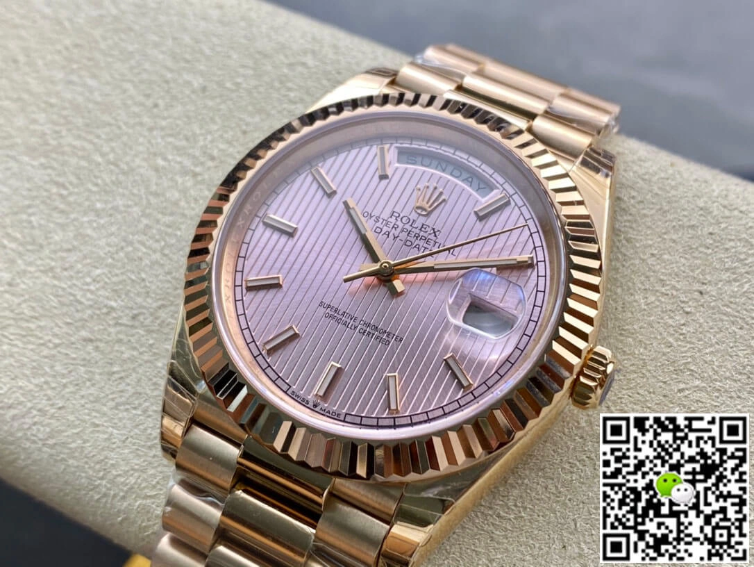 Rolex Day Date M228235-0005 EW Factory 1:1 Best Edition Replica Watch Gold-Tone Steel Strap
