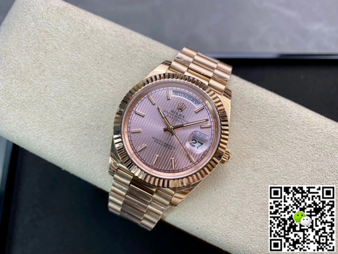 Rolex Day Date M228235-0005 EW Factory 1:1 Best Edition Replica Watch Gold-Tone Steel Strap