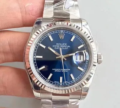 Rolex Datejust 116234 AR Factory 1:1 Best Edition Replica Watch Swiss ETA3135 Blue Dial