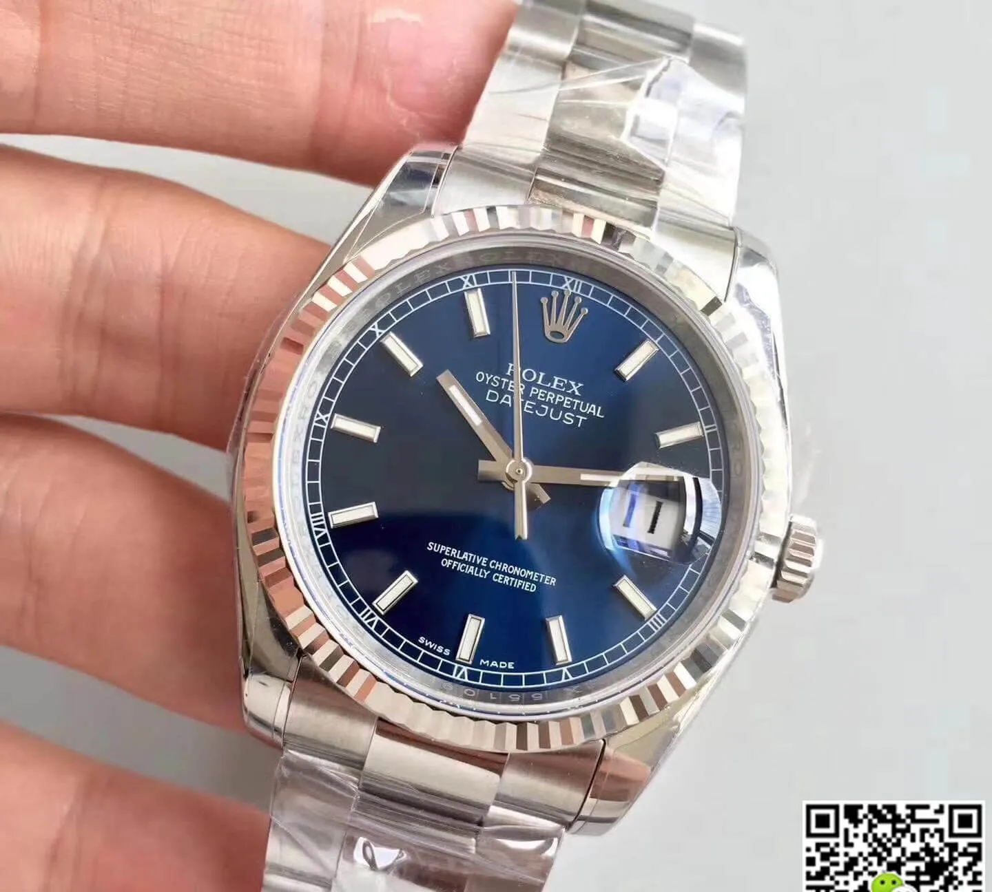 Rolex Datejust 116234 AR Factory 1:1 Best Edition Replica Watch Swiss ETA3135 Blue Dial