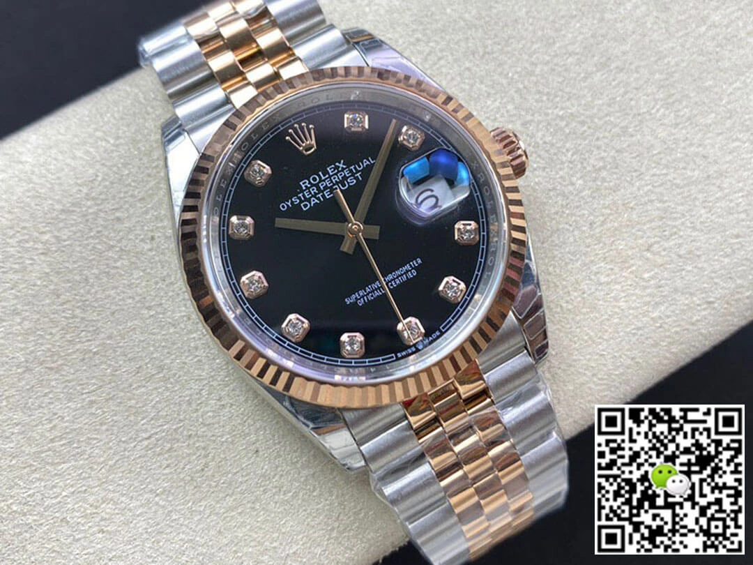 Rolex Datejust M126231-0019 EW Factory 1:1 Best Edition Replica Watch Diamond-Set Bezel