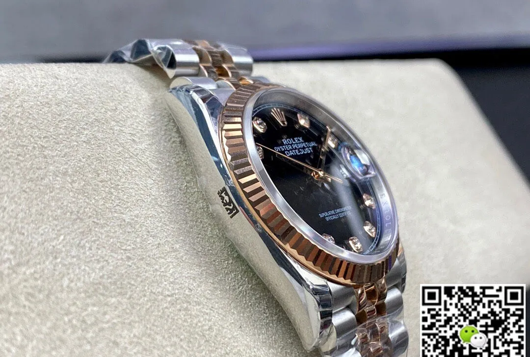 Rolex Datejust M126231-0019 EW Factory 1:1 Best Edition Replica Watch Diamond-Set Bezel