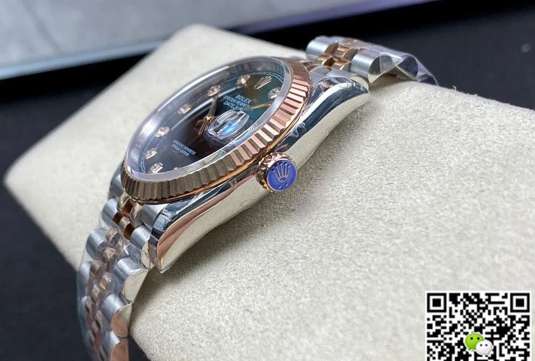 Rolex Datejust M126231-0019 EW Factory 1:1 Best Edition Replica Watch Diamond-Set Bezel