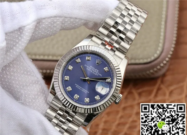 Rolex Datejust M126234-0037 GM Factory 1:1 Best Edition Replica Watch Blue Diamond Dial