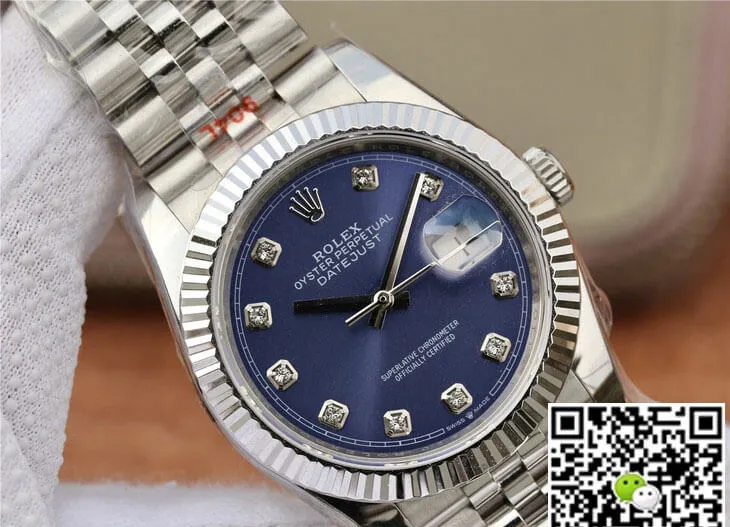 Rolex Datejust M126234-0037 GM Factory 1:1 Best Edition Replica Watch Blue Diamond Dial