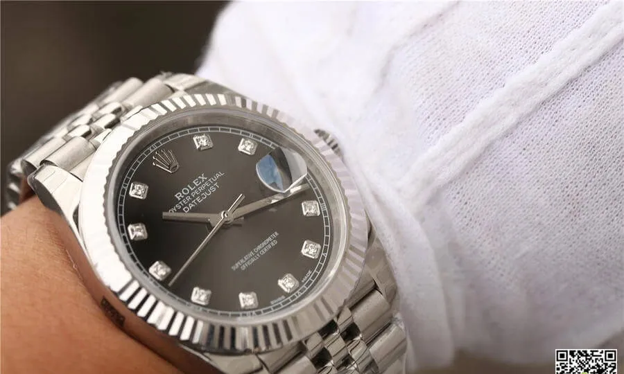 Rolex Datejust M126334-0006 EW Factory 1:1 Best Edition Replica Watch Diamond Gray Dial