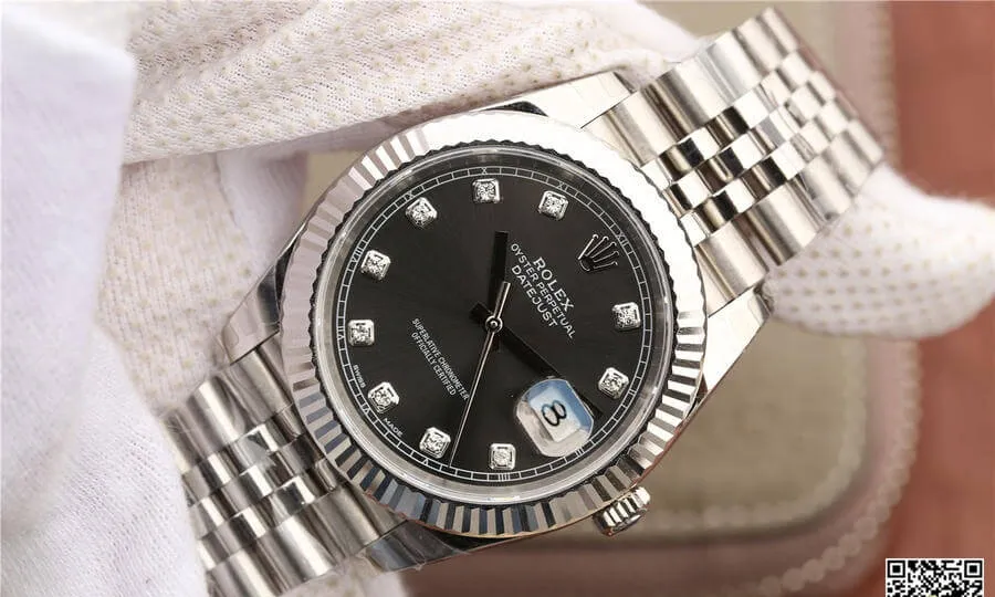 Rolex Datejust M126334-0006 EW Factory 1:1 Best Edition Replica Watch Diamond Gray Dial