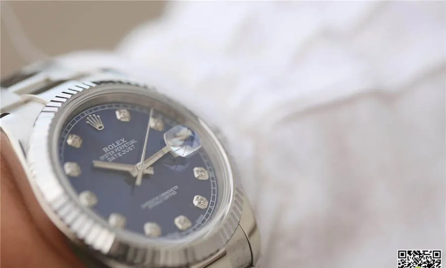 Rolex Datejust M126334-0015 EW Factory 1:1 Best Edition Replica Watch Diamond Blue Dial