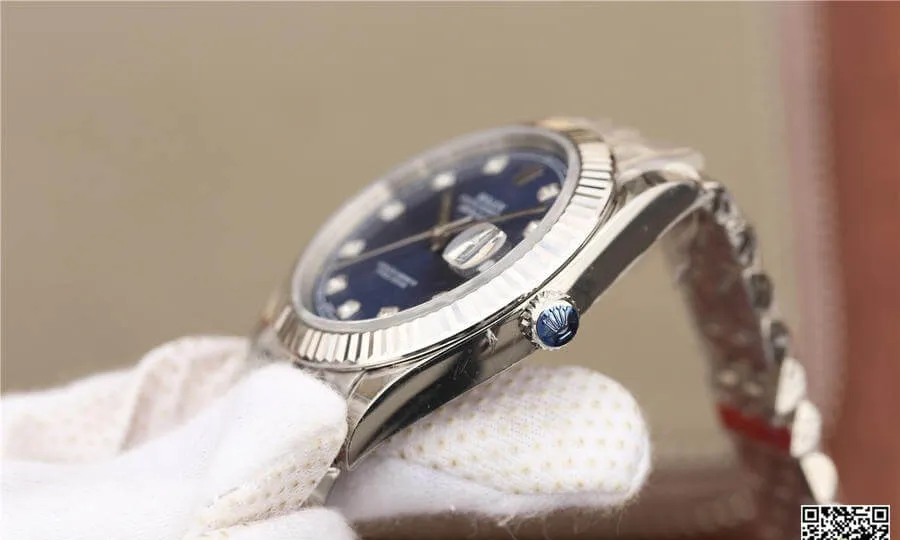 Rolex Datejust M126334-0016 EW Factory 1:1 Best Edition Replica Watch Blue Diamond Dial