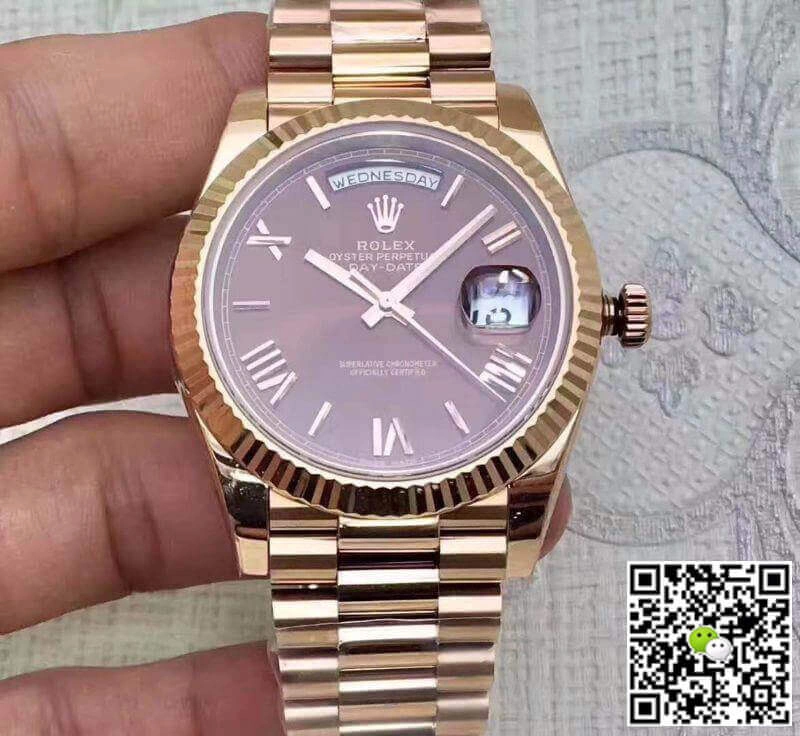 Rolex Day-Date 228235 EW Factory 1:1 Best Edition Replica Watch Swiss ETA3255 Rose gold