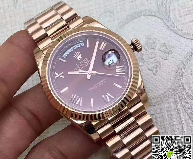 Rolex Day-Date 228235 EW Factory 1:1 Best Edition Replica Watch Swiss ETA3255 Rose gold