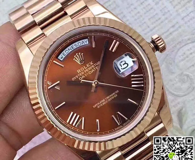 Rolex Day-Date 228235 EW Factory 1:1 Best Edition Replica Watch Swiss ETA3255 Rose gold