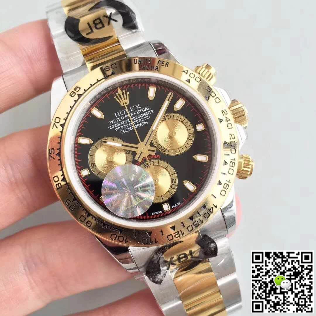 Rolex Daytona 116508 JF Factory Black Dial 1:1 Best Edition Replica Watch Swiss ETA4130
