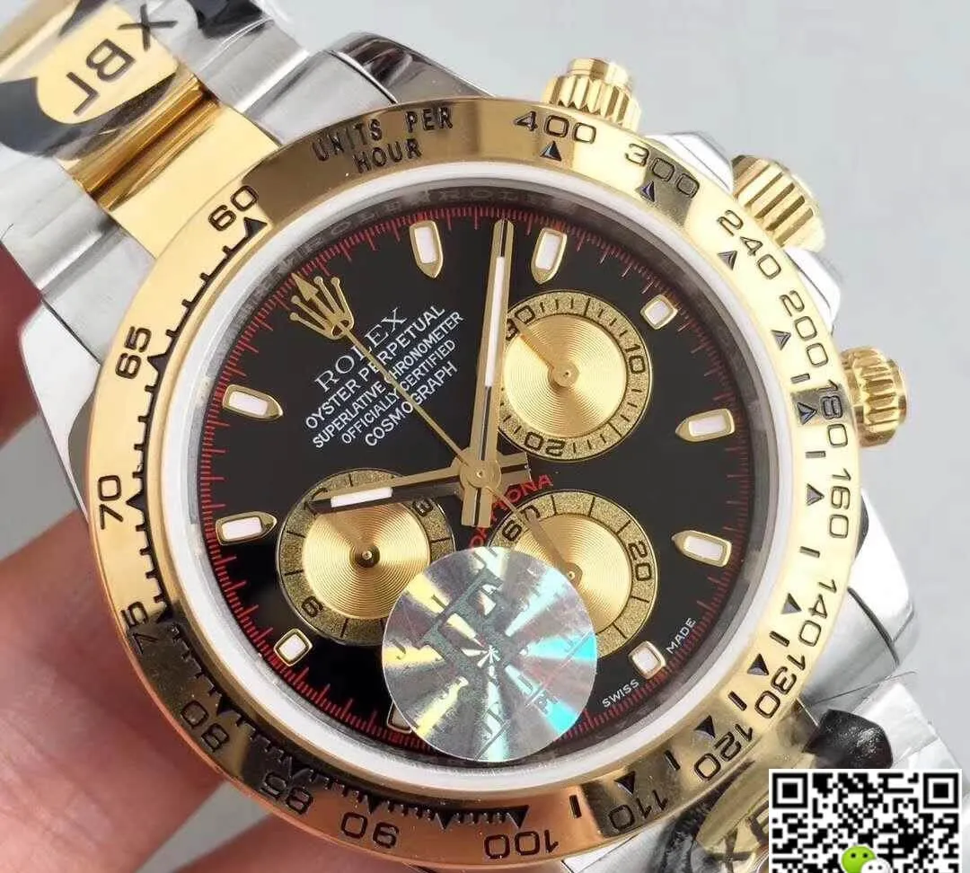 Rolex Daytona 116508 JF Factory Black Dial 1:1 Best Edition Replica Watch Swiss ETA4130