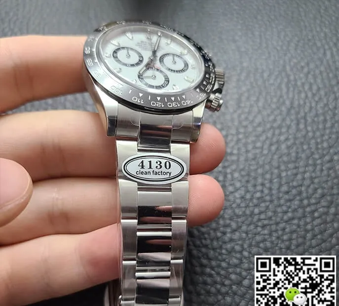 Rolex Cosmograph Daytona M116500LN-0001 Clean Factory 1:1 Best Edition Replica Watch V3 White Dial