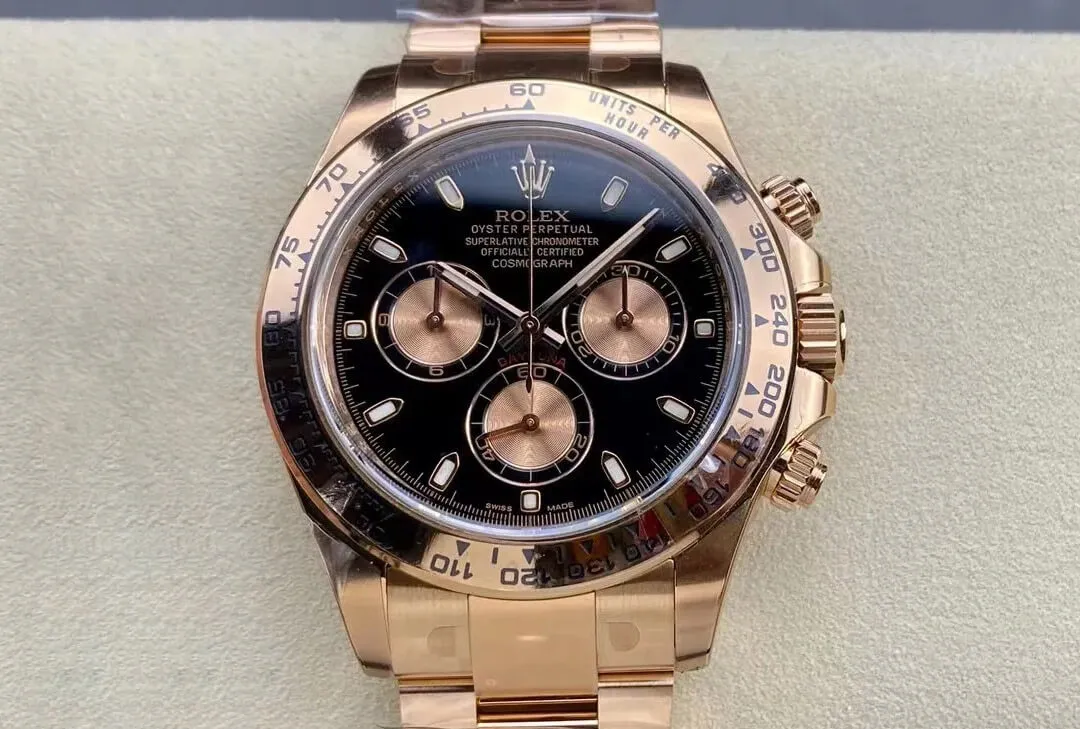 Rolex Cosmograph Daytona M116505-0008 Clean Factory 1:1 Best Edition Replica Watch Rose Gold Strap