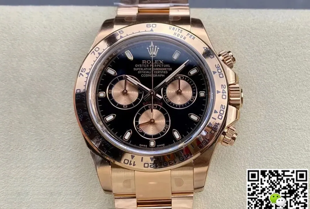 Rolex Cosmograph Daytona M116505-0008 Clean Factory 1:1 Best Edition Replica Watch Rose Gold Strap