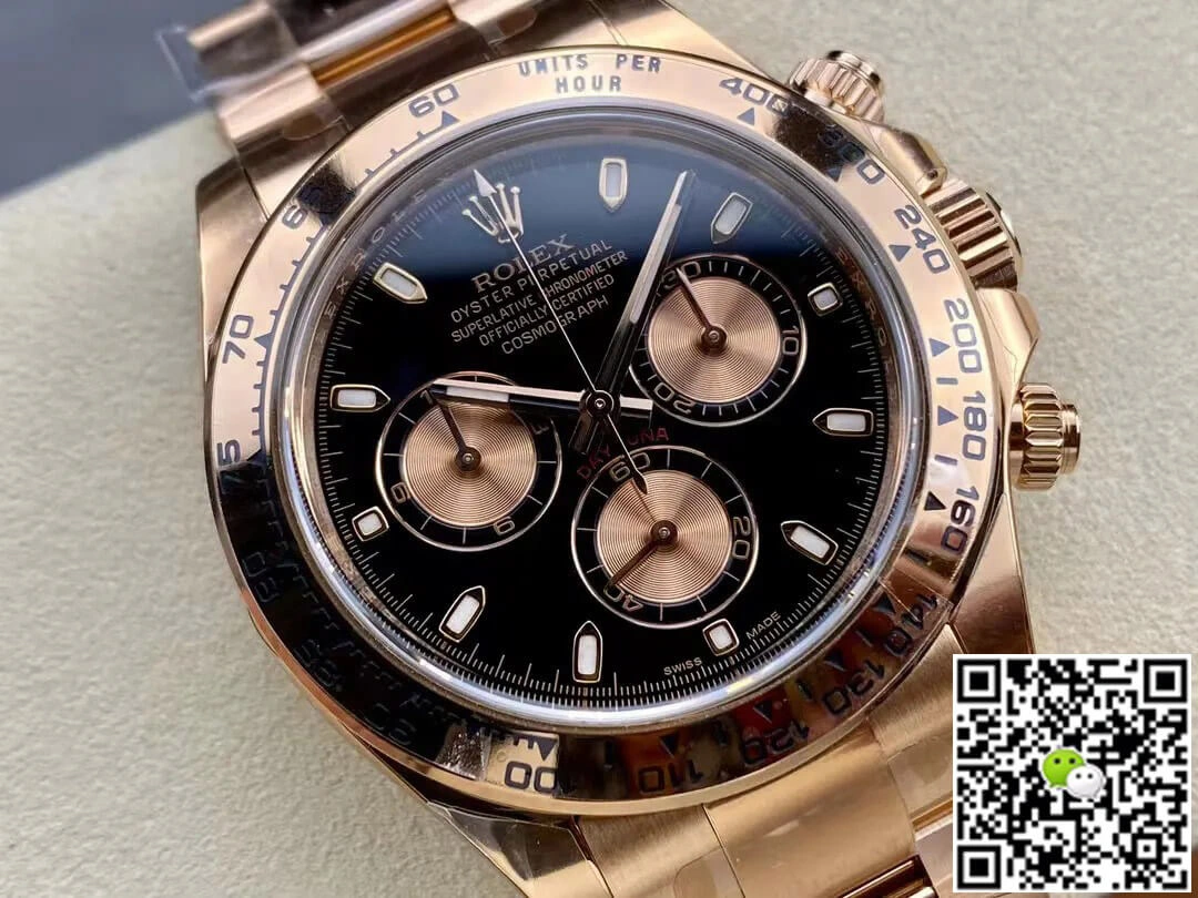 Rolex Cosmograph Daytona M116505-0008 Clean Factory 1:1 Best Edition Replica Watch Rose Gold Strap